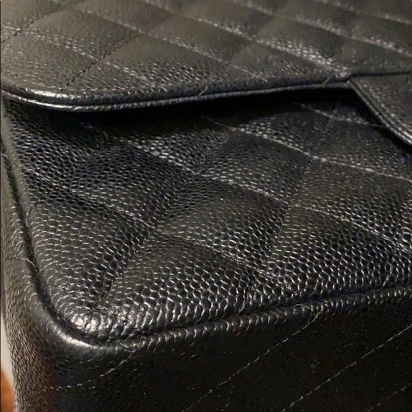 Chanel jumbo caviar classic double flap silver - Picture 13 of 13